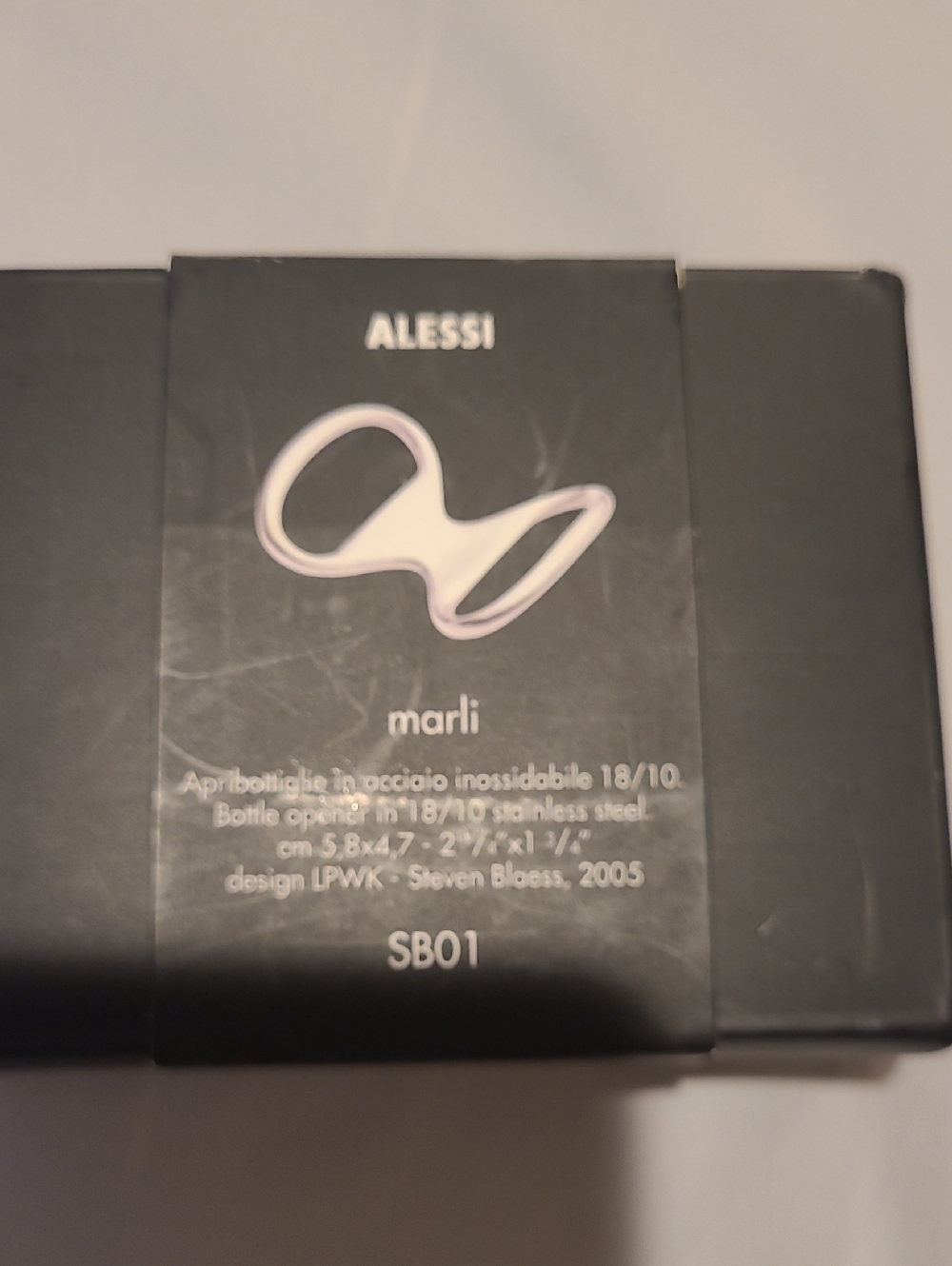 Alessi Marli Bottle Opener - Stainless Silver